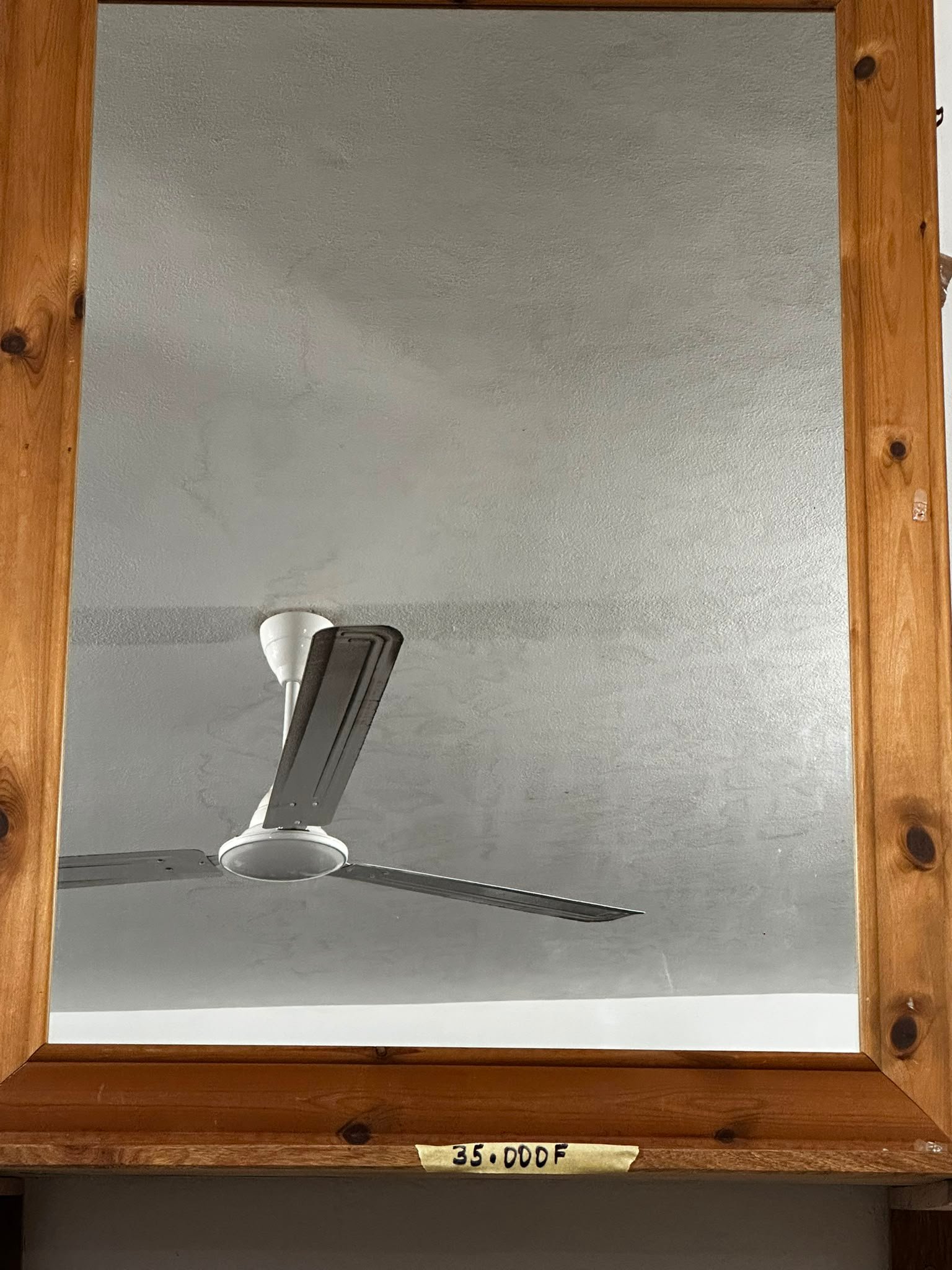 Miroir grand bordure bois