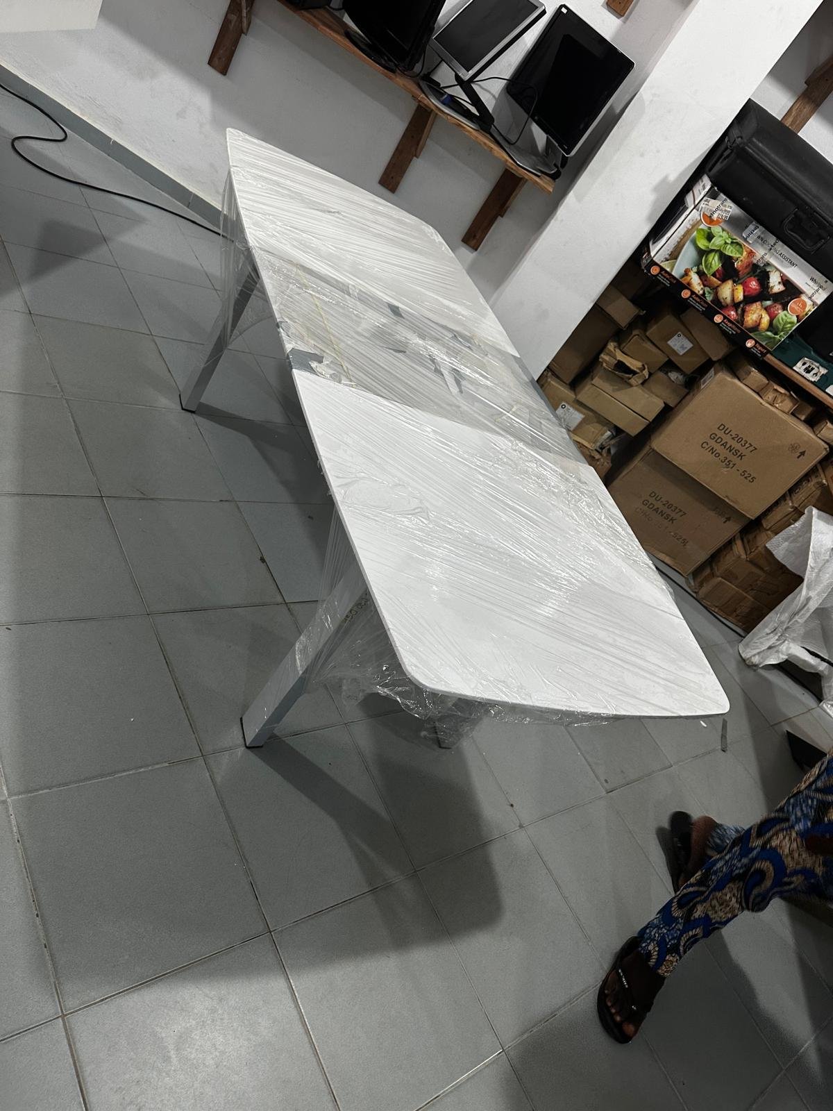 Table à manger blanc bas v2